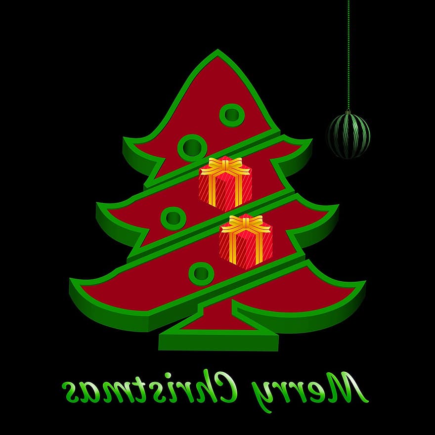 Nadal, arbre de Nadal, decoratiu, celebració, desembre, festiu, Bon Nadal, alegre, salutació, retallada
