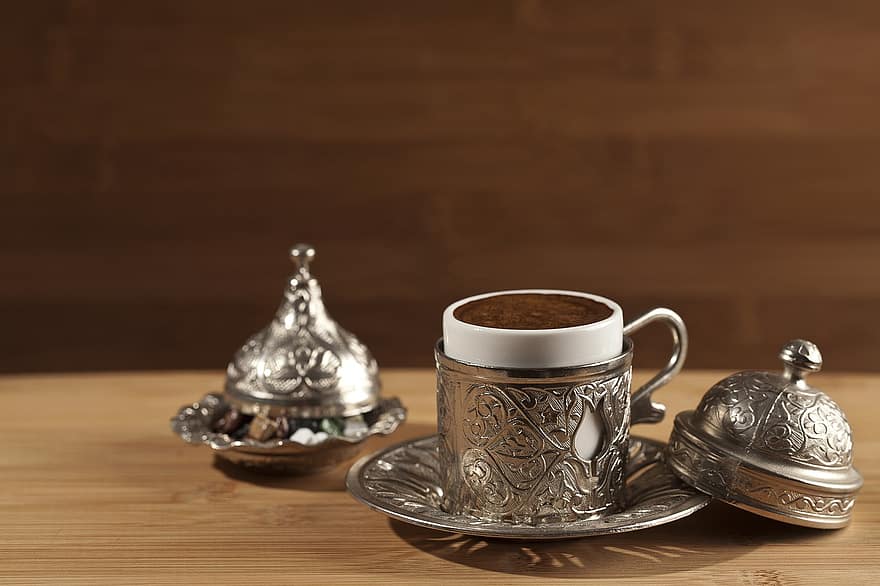 turecka kawa, Kawa, tradycyjny, pyszne, plusk, prezentacja, Prezentacja kawy po turecku, czekolada, kultura, piękny