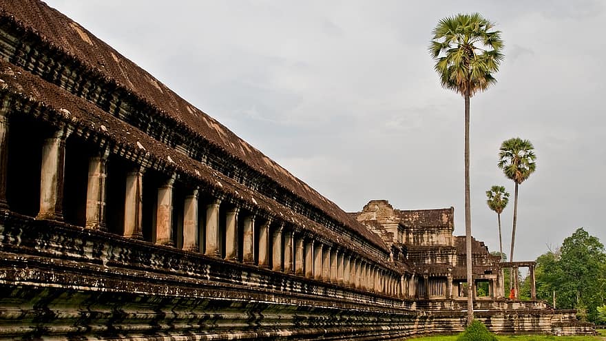 tapınak, eski, seyahat, turizm, Kamboçya, Angkor Vat