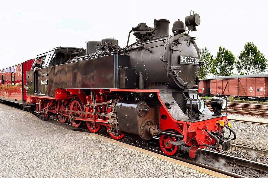 Zug, Lok, Dampflokomotive, Lokomotive, Eisenbahn, Schienenverkehr, Nostalgie, historisch, alt, Dampfeisenbahn, Blackjack