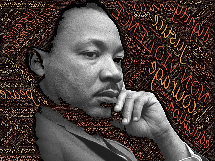 väkivallattomuus, rauha, muutos, johto, inspiraatio, symboli, Erottelun poistaminen, Martin Luther King, kansalaisoikeudet, käsitteitä ja ideoita, arvokkuus