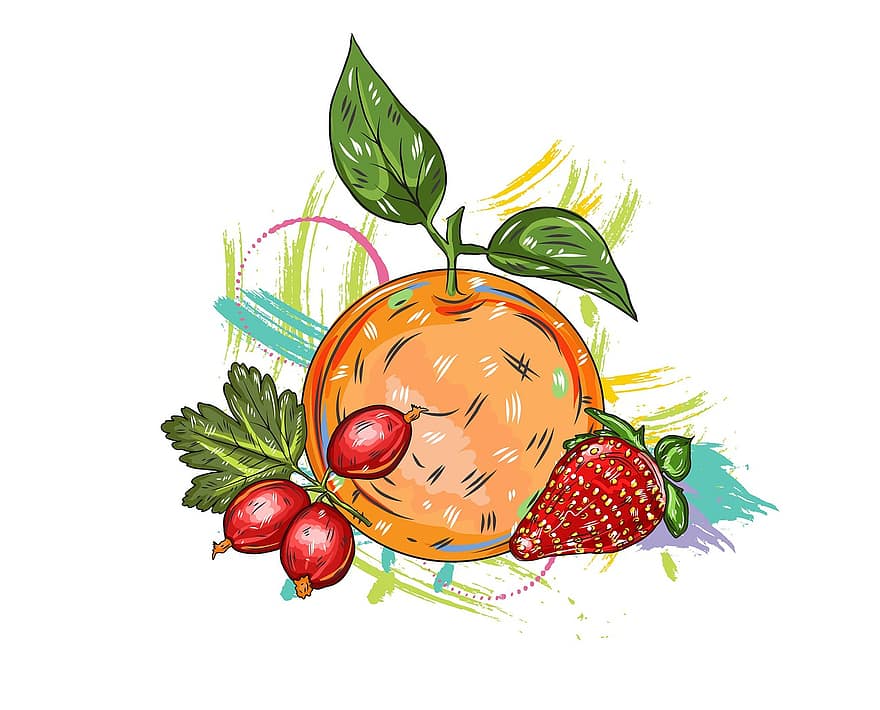 Fruits, Fresh, Apple, Healthy, Diet, Orange, Vitamins, Nutrition, Delicious, Sweet, Organic