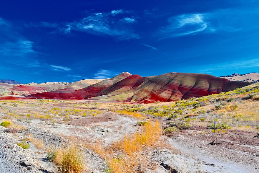 Usa, Oregon, Painted Hills, Nature, Landscape, Mountains, Geology, National Monument