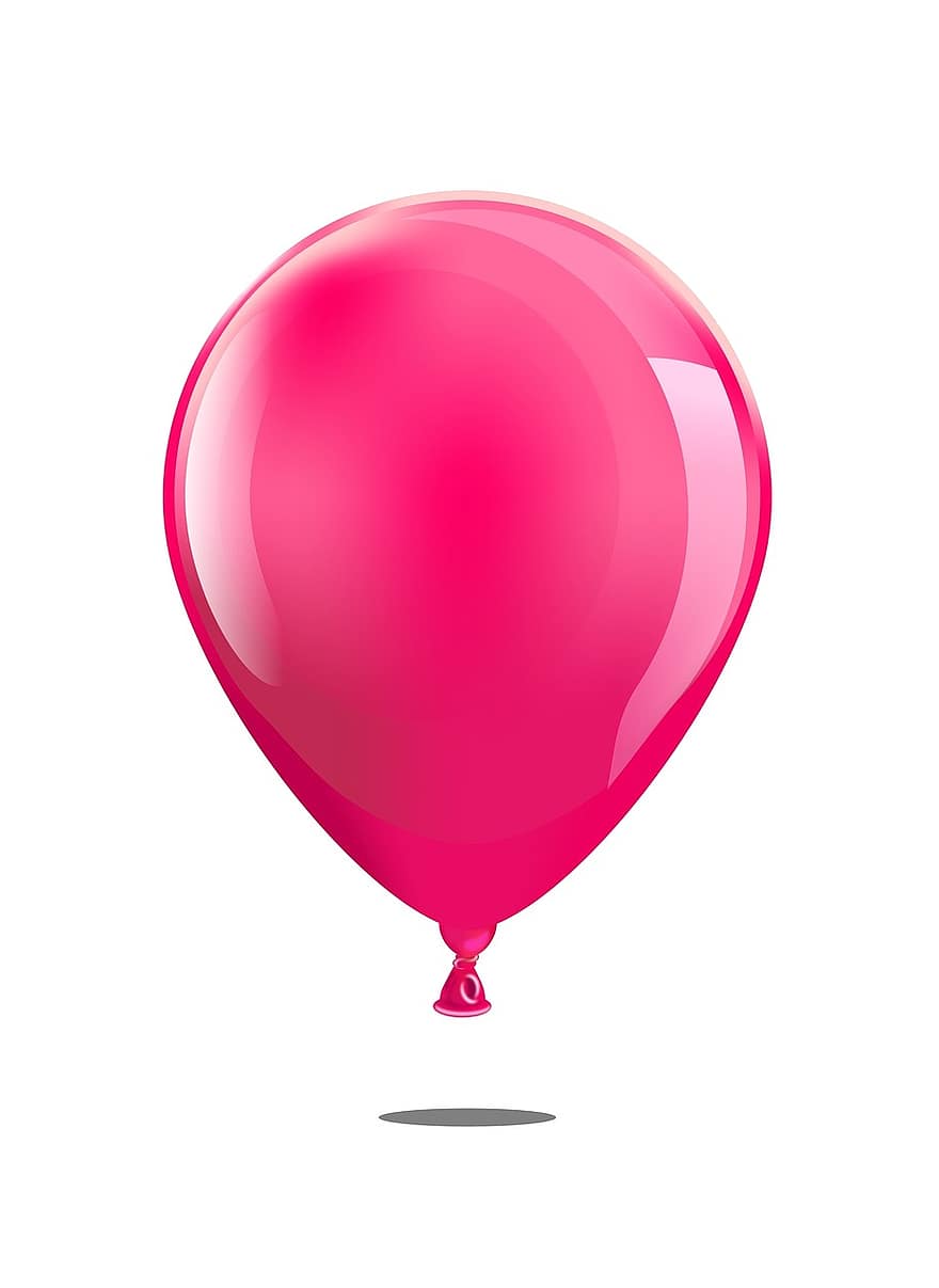 balão, vermelho, aniversário