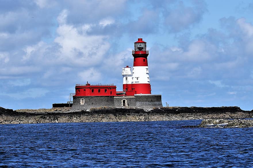 Leuchtturm, Farne-Inseln, Northumberland, die Architektur