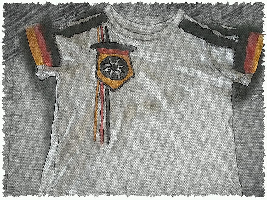 T skjorte, verdensmesterskap, fotballkamp, Tyskland, svart rødt gull, Fifa verdenscup, tysk flagg, europeisk mesterskap, fanartikel