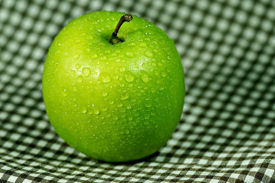 žalias obuolys, vaisiai, maisto, obuolys, Smithas Apple, šviežias, gaminti, ekologiškas, sveikas, šviežumas, Iš arti