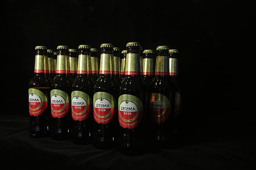 μπουκάλια, μπύρα, ποτό, αλκοόλ, αλκοολούχο ποτό, Μπύρα Amstel