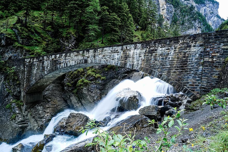 Gasterndalen, Schweiz, Kandersteg, vandring, farvande, Skov, natur, landskab, alpine, vand, flod