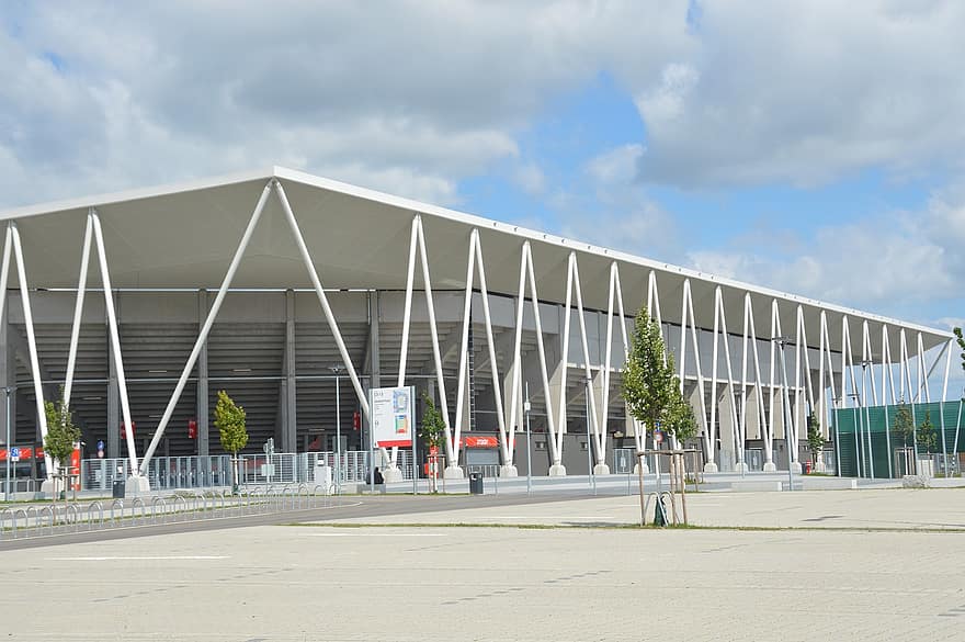 Sc-stadion, estádio, Freiburg, Alemanha, estádio de futebol, construção, fachada