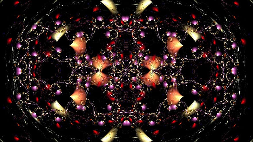 fractal, arte fractal, arte digital, abstrato, esfera, maru, fantasia, Estrela, planeta, espaço, néon