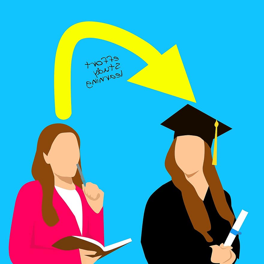 graduering, universitet, Kvinder, kun en kvinde, studerende, hunner, lykke, uddannelse, portræt, eksamensbevis, universitetsstuderende