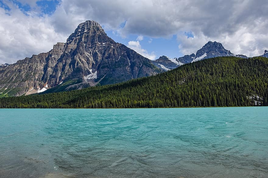 innsjø, fjellene, trær, vann, Rocky Mountains, fjellkjede, natur, scenisk, nasjonalpark, Vannfuglinnsjøer, Banff nasjonalpark
