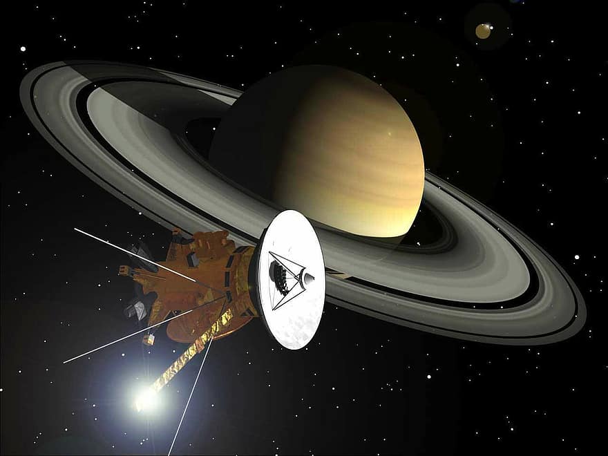 Cassini, saturn, anells, espai, sistema solar, planeta, sonda espacial, estrelles, nau espacial, exploració, ciència