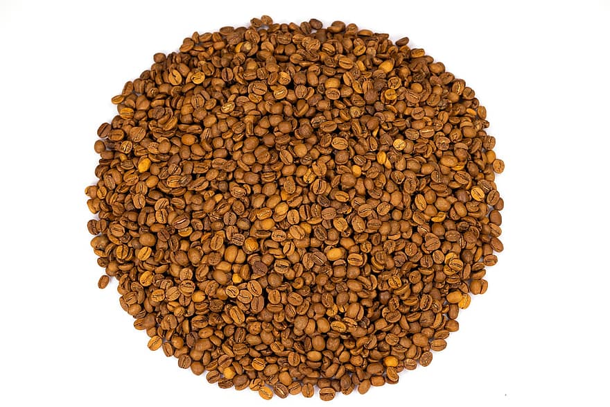 granos de café, cafeína, café, comida, de cerca, antecedentes, montón, agricultura, frescura, semilla, orgánico
