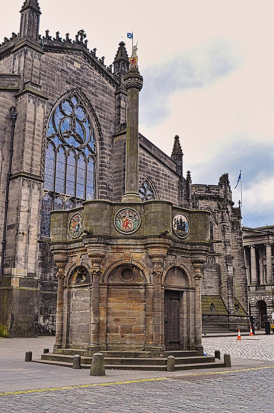 пам'ятник, церква, архітектура, Шотландія, місце поклоніння, небо