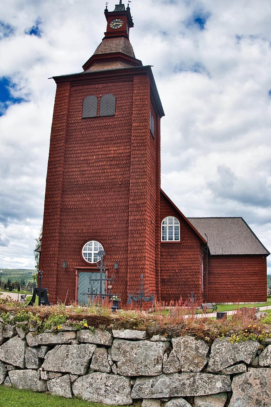 교회에, 종탑, 스칸디나비아 사람, 활기 없는, 역사적인