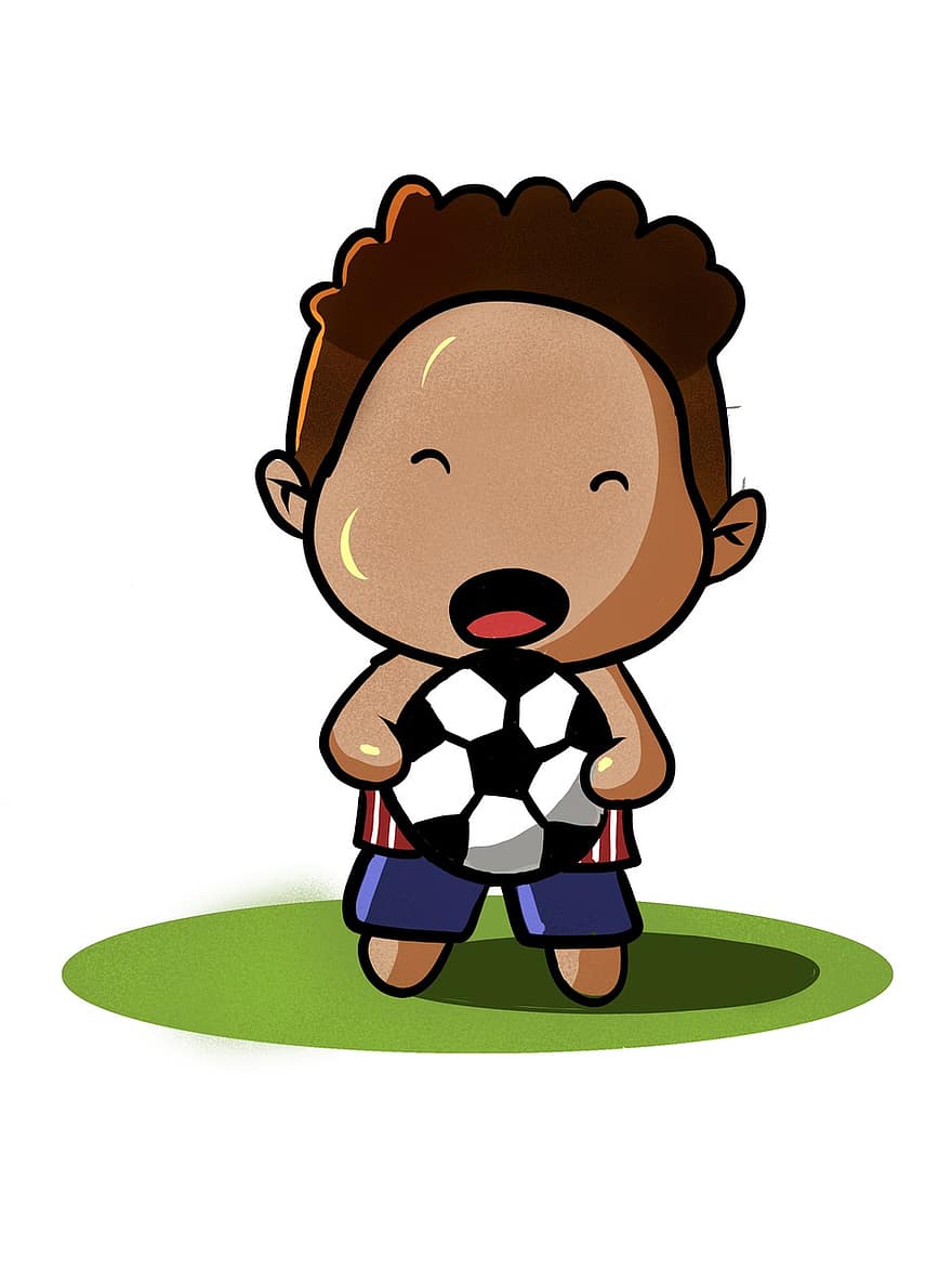 Pemain Lucu, pemain sepak bola, anak