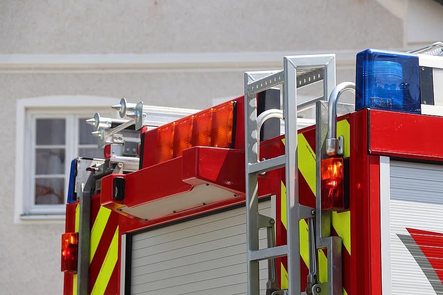 caminhão de bombeiros, fogo, veículo bombeiro, caminhão, veículo, resgatar, combate a incêndios