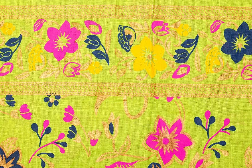 Fabric Background, Floral Background, Green Background, Fabric, Cloth, Texture, Wallpaper, pattern, backgrounds, flower, decoration