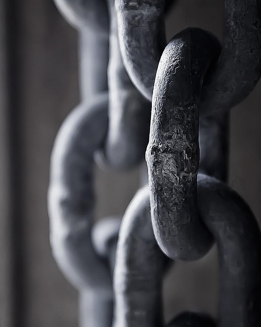 Chain, Link, Strong, Steel, Lock, Security, metal, strength, iron, close-up, rusty