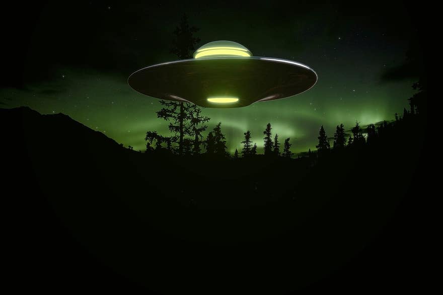 UFO、エイリアン、宇宙船、スペース、宇宙、技術、飛行、サイエンスフィクション、フィクション、3D、空飛ぶ円盤