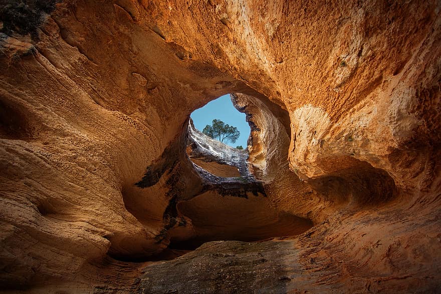 Yecla, пещера, паметник, камък, рок, туристическа атракция, пейзаж, природа, Монте Араби, Мурсия, Испания