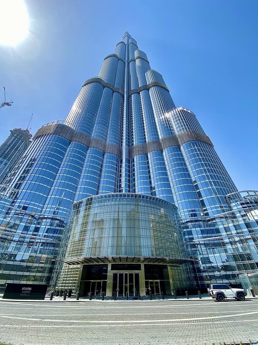 by, bygning, Dubai, turisme, burj khalifa, skyskraber