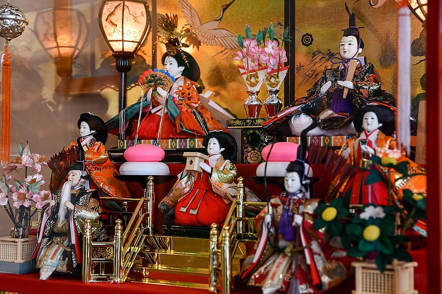 nukke, alus, Hina nuket, Hinamatsuri, Japani, perinne, viljelmät, monivärinen, matkamuisto, uskonto, alkuperäiskulttuuria