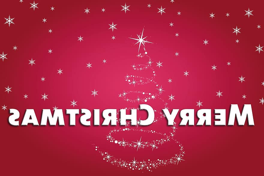 Karácsony, hó, téli, karácsonyfa, hangulat, hópelyhek, grafikus, üdvözlőlap, dekoráció, háttér