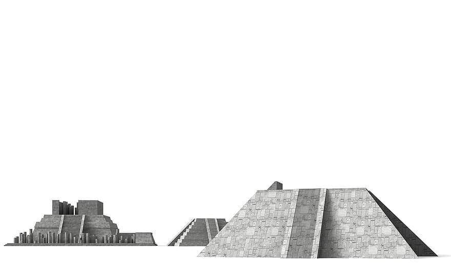 pyramide, mexico, arkitektur, bygning, kirke, steder av interesse, historisk, turister, tiltrekning, landemerke, fasade