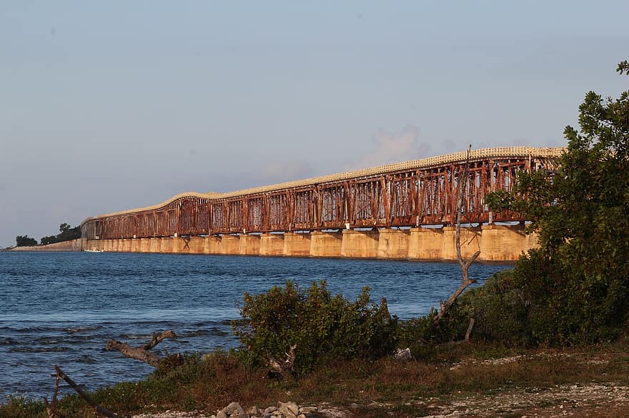 Starý most Bahia, Florida, cestovat, průzkum, venku, Příroda