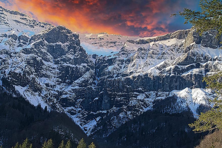 montagne, Alpi, Francia, natura, paesaggio, Sixt-ferro di cavallo, Haute-Savoie