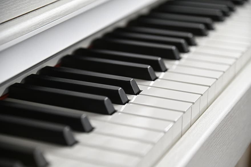 Instrument, Piano, Music, Keyboard, close-up, musical instrument, piano key, macro, key, musician, equipment