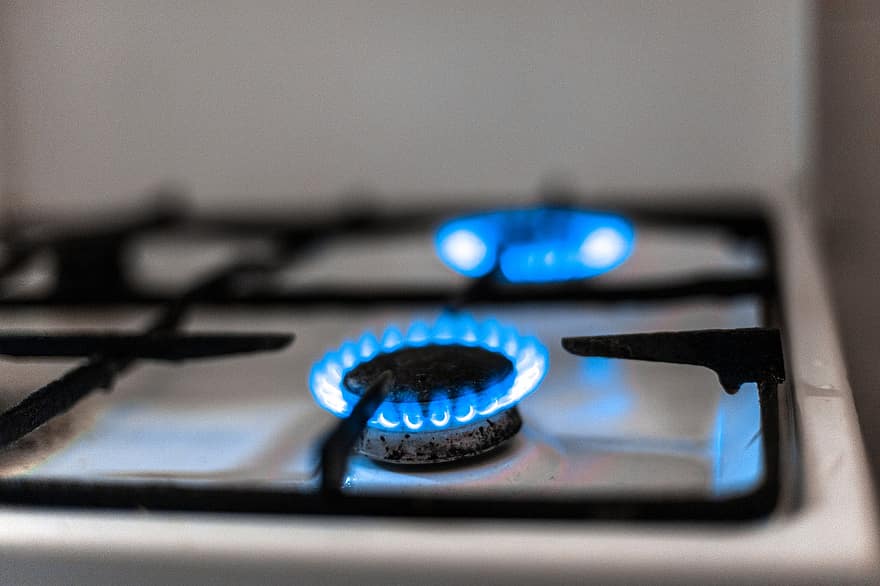 palnik gazowy, ogień, kuchenka, niebieski płomień, płomień, propan, lpg, gaz