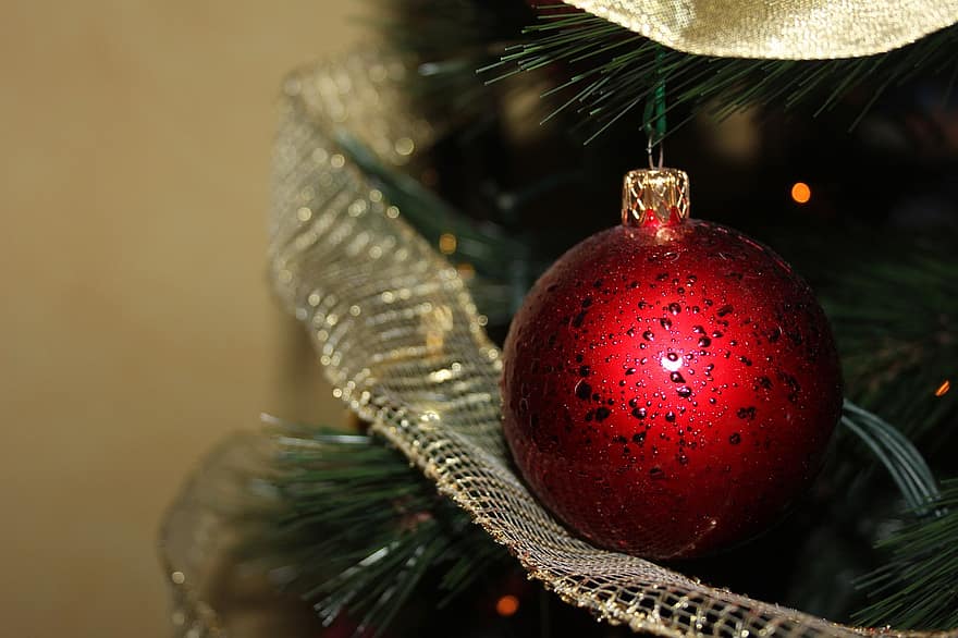 briks, jul, bold, rød bauble, julekugle, ornament, dekoration, træ ornament, jul ornament, juledekoration, juletid