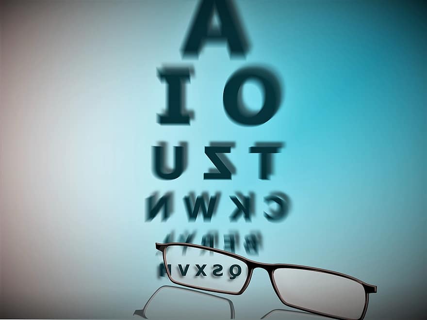 Glasses, Letters, Eye Test, Vision, Dioptrin, See Sharp, Reading Glasses, Reading Aid, Eye Glasses, Short Sightedness, Read