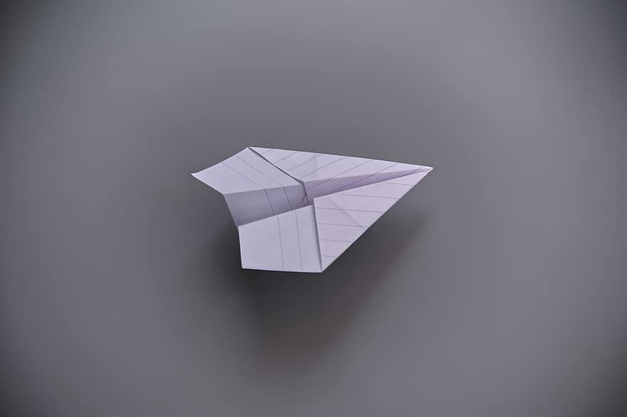 avion en papier, avion, origami, papier plié, papier