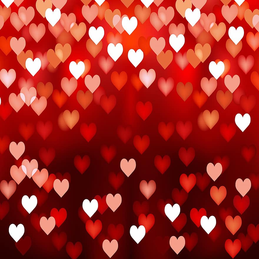 Valentine Bokeh Background, Valentines, Heart, Bokeh, Love, Romantic, Romance, Decoration, Affection, Pink, Valentine