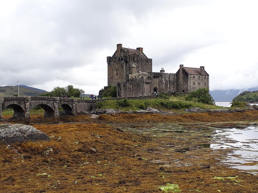 castillo, edificio, Escocia, viaje, turismo