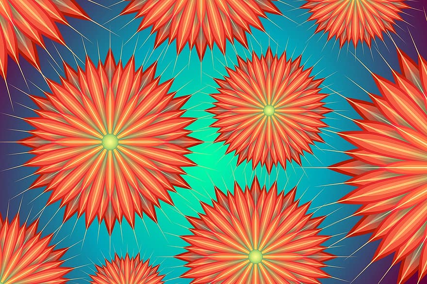 Hintergrund, Textur, Blumen-, abstrakter Hintergrund, Orange, Rosa, Blau