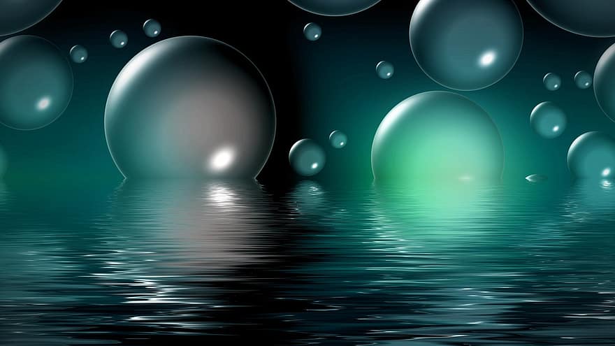 Bubble, Ball, Soap Bubble, Water, Background, Light, Texture