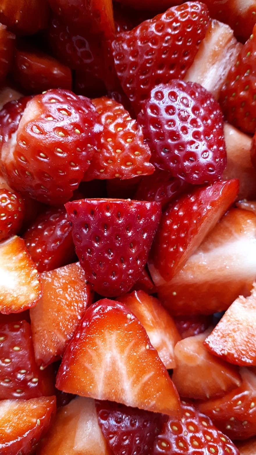 frukt, jordgubbe, organisk, bär, ljuv, mellanmål, vitamin, näringsämne, friskhet, närbild, mat