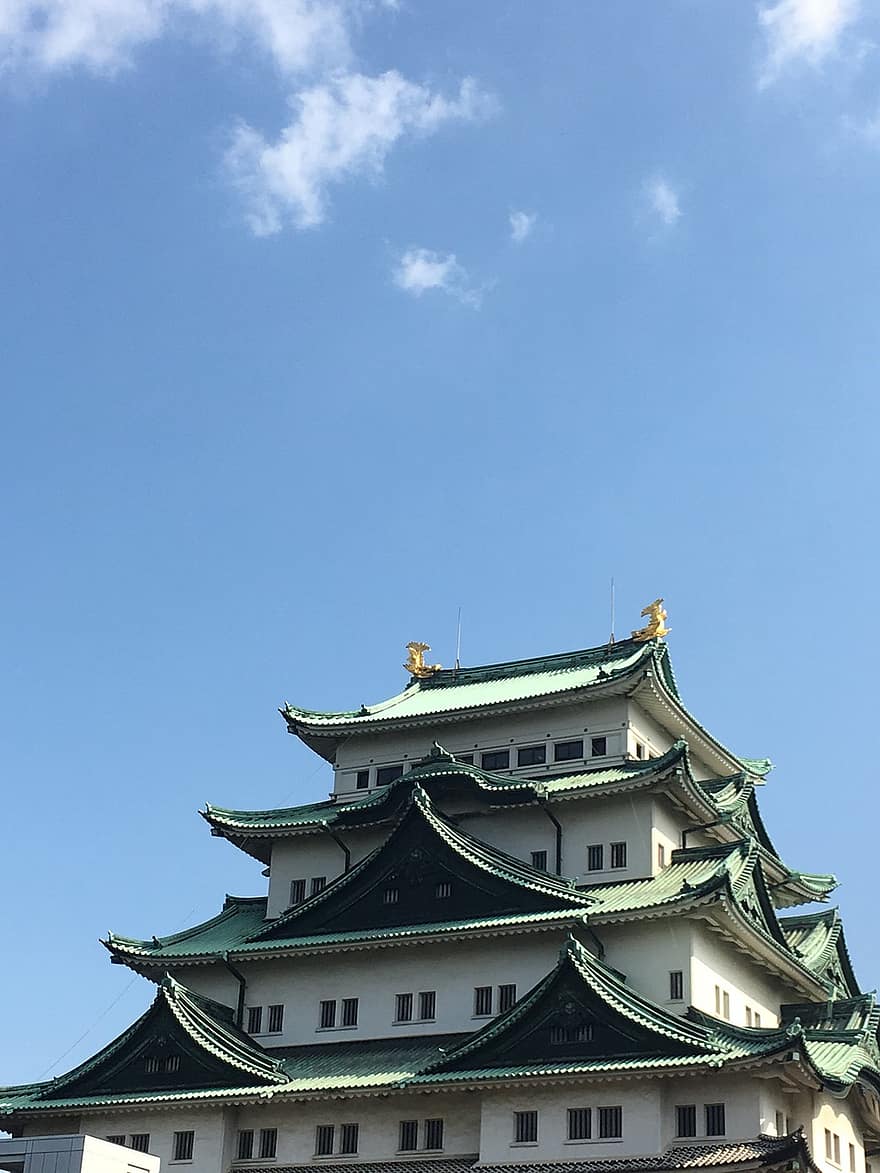 Nagoya pilis, pilis, pastatas, japonų kalba, architektūra, tradicinis, orientyras, nagoya, kultūros, istorija, žinoma vieta