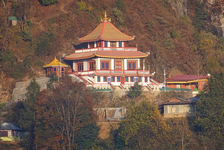 tempel, buddha, buddhisme, religion, Bomdila, Arunachal