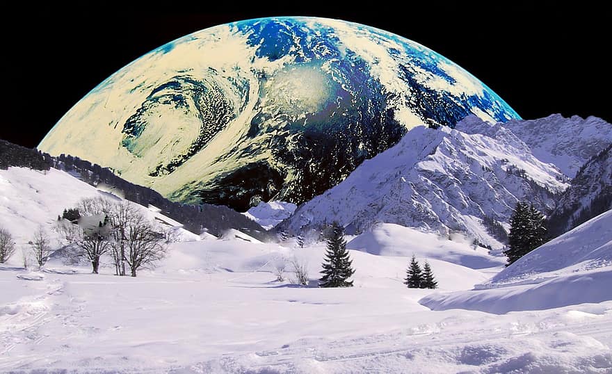 mùa đông, Trái đất, tuyết, phong cảnh, trắng