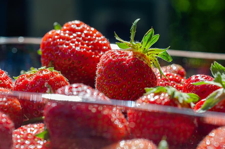 jordbær, søt, shell, rød, fersk, nydelig, sunn, saftig, spise, vitaminer, frukt