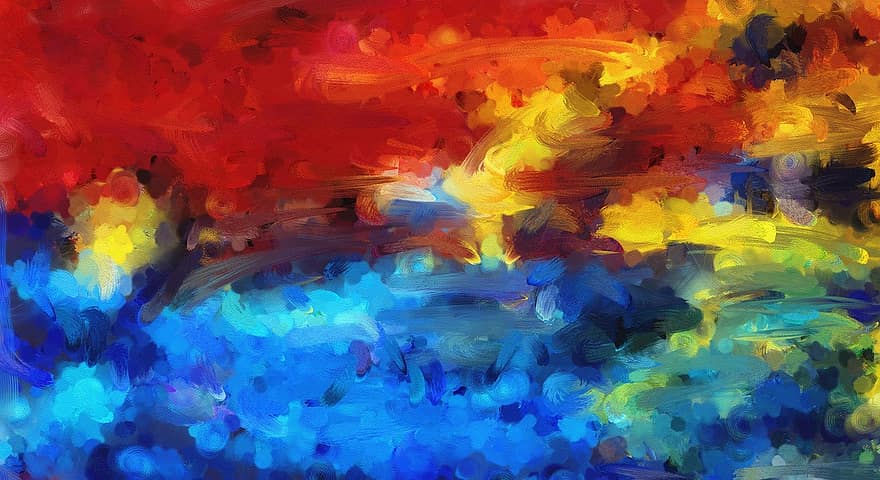 Abstract, Landscape, Nature, Beauty, Brush, Art, Artistic, Paint, Paintbrush, Bright, Colorful
