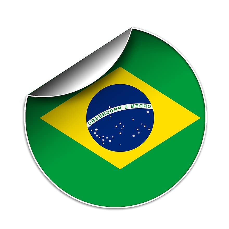旗、ブラジル人、シンボル