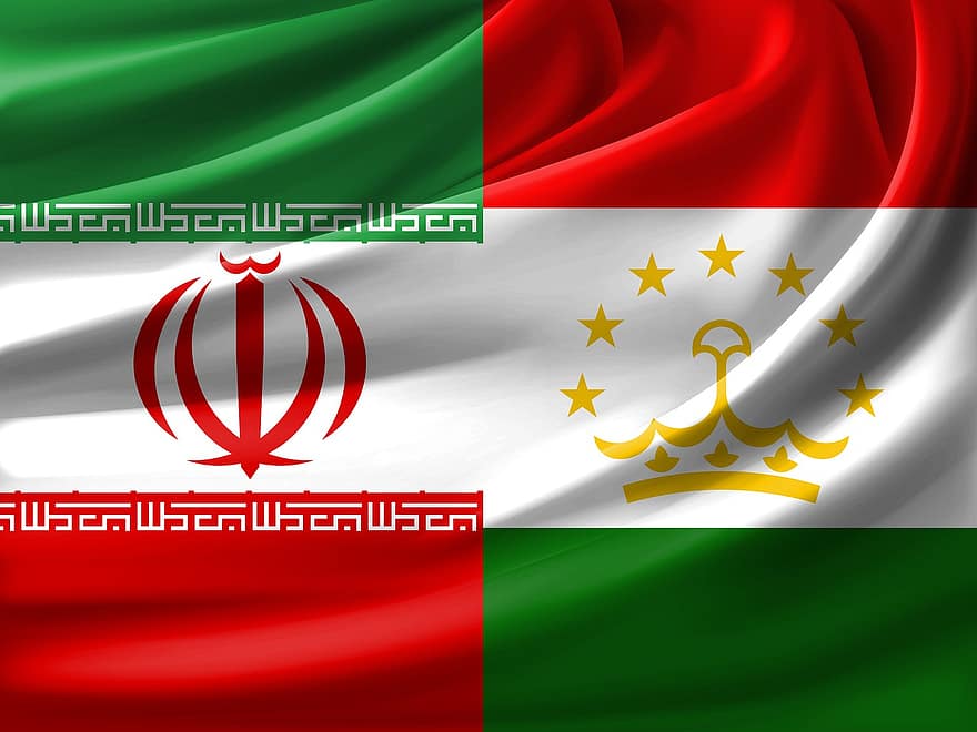 lippu, Iran, Tadžikistan, Afganistan, Intia, Hudžand, Ossetian-Alania, 3d, Persepolis